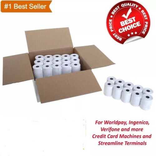 Thermal Till Roll 80x80 For Epos Terminals PDQ Receipt Printer 20 Roll Just Eat 